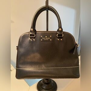Kate Spade Cedar Street Maise Black Leather Satchel Crossbody